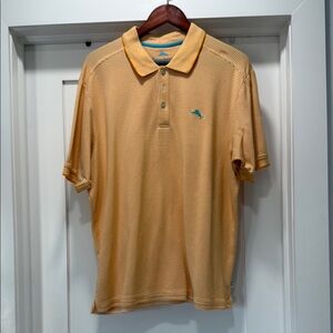Tommy Bahama Yellow Polo Shirt with Classic Collar